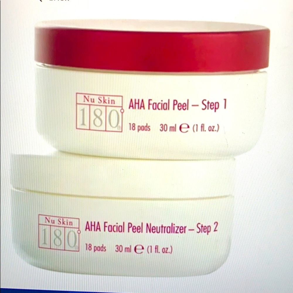 Nu Skin 180 AHA Facial Peel Pads and Neutralizer